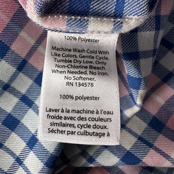 Vineyard Vines Performance Mens Plaid Slim Fit Tucker Shirt Size Large - Picture 9 of 13